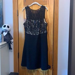 Dressy black lace dress